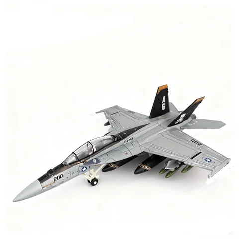 1:72 Scale Replica F18 F-18 VF103 Grumman Tomcat Super Hornet F/A-18F Pirate Flag Fighter US Navy Plane  Military Model Toy