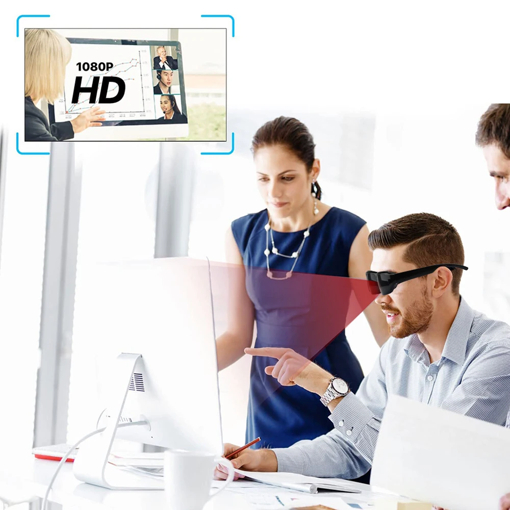 1080P HD Mini-Brillenkamera Videorekorder Tragbare Sonnenbrille Kamera für Outdoor-Sport DV DVR Überwachungs-Camcorder – Detail 10