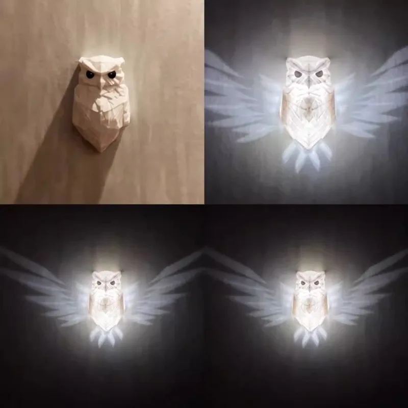 Birthday Party Background Decoration Atmosphere Light Modern Home Decoration Living Room Bedroom Owl Projection Light