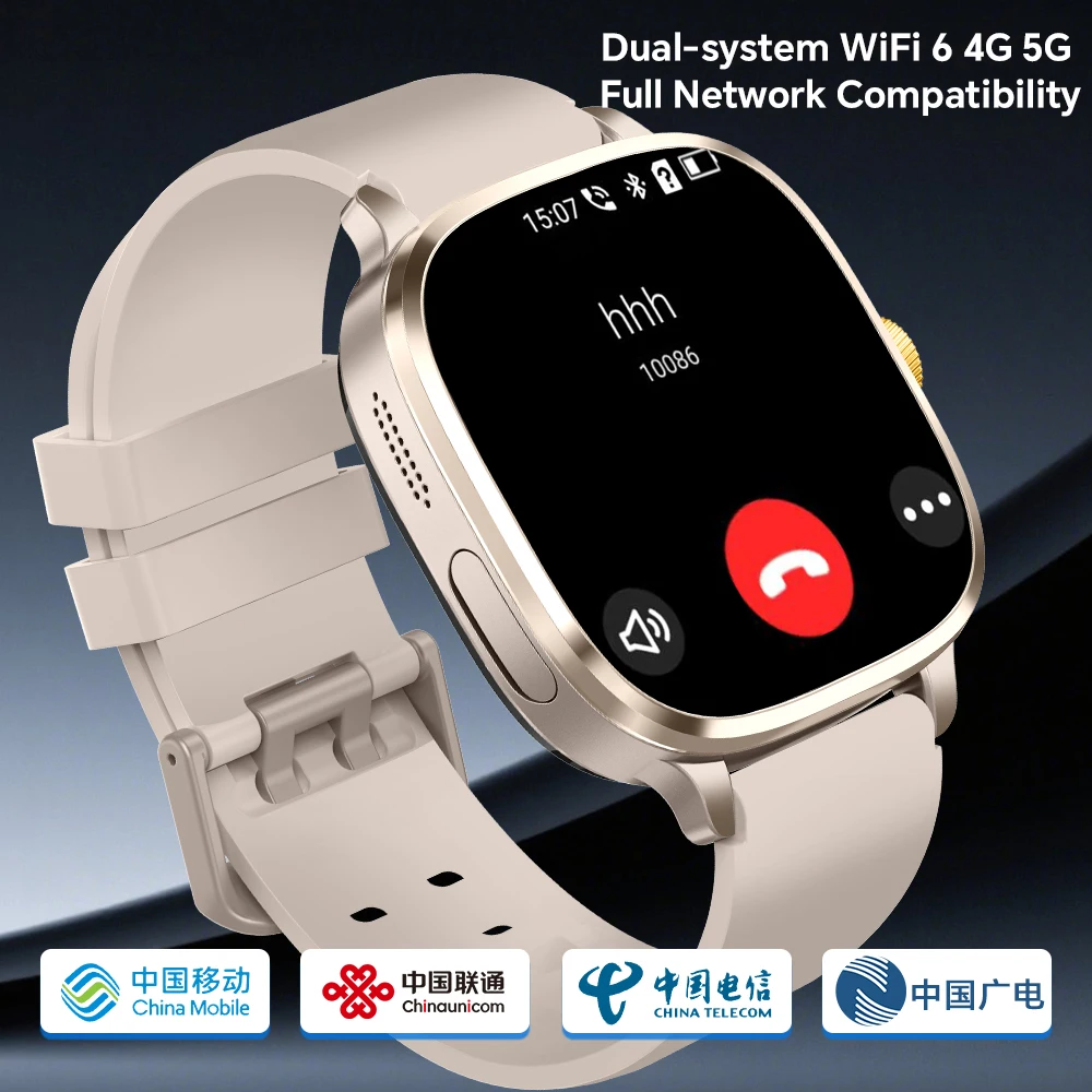 S99 ساعة ذكية 2.4 بوصة شاشة Amoled أكبر أندرويد 10.0 5G LTE ساعة ذكية مع 190 ° كاميرا دوارة ببطارية 2100 مللي أمبير في الساعة #5