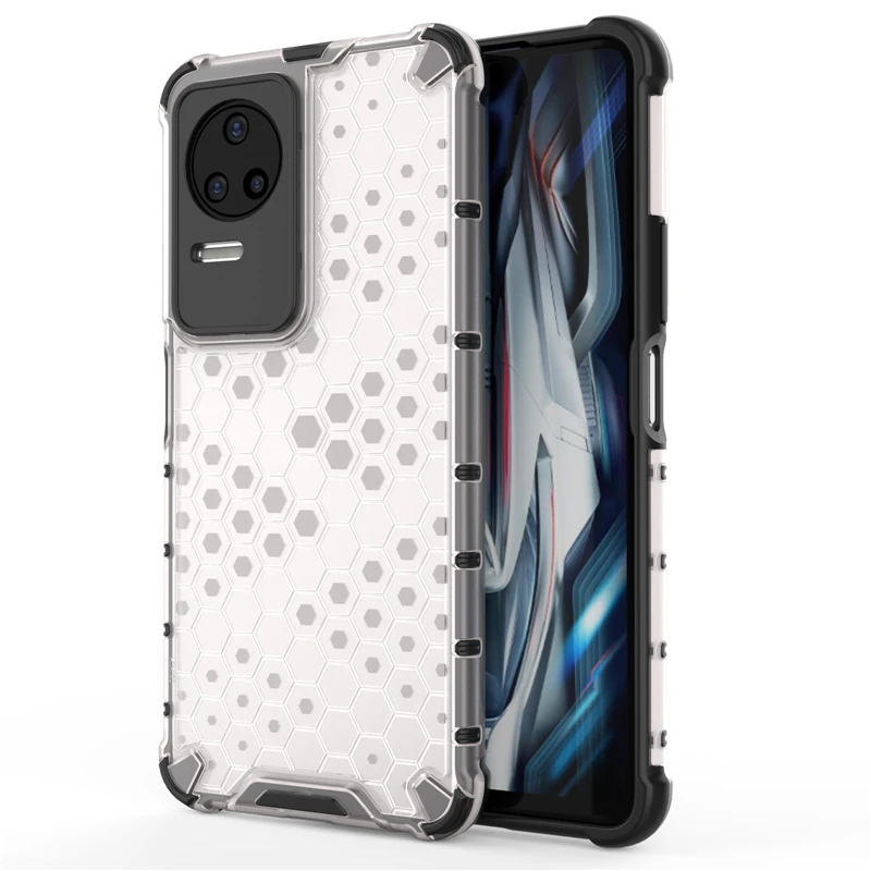 For POCO F4 PocoF4 Case Transparent Hard Back Cover Rugged Soft Frame Airbag Shockproof Phone Case For Xiaomi Poco F4 5G