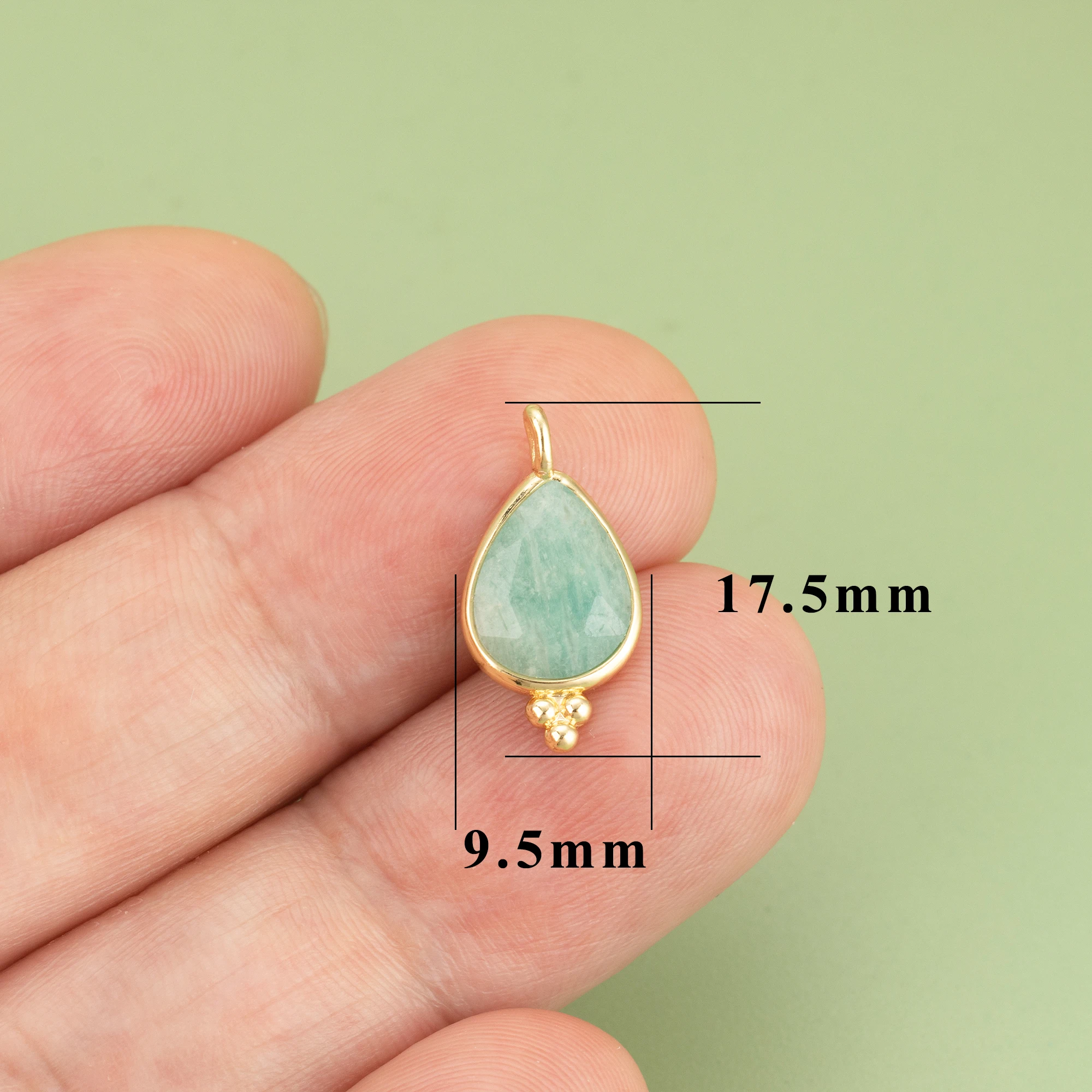 YEGUI,4pcs/lot,MH04,jewelry accessories,18k gold plated,copper,natural stones,charms,hand made,jewelry making,diy pendants image 2