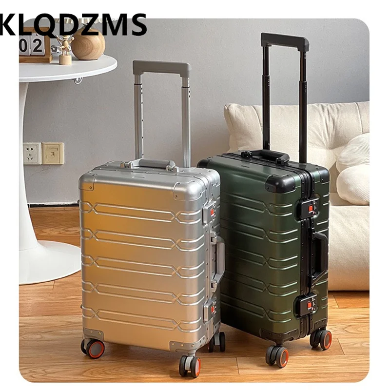 

COLENARA All Aluminum Magnesium Alloy Luggage 20 Inch Cabin Rolling Metal Password Box 28 Inch Large Capacity Travel Suitcase