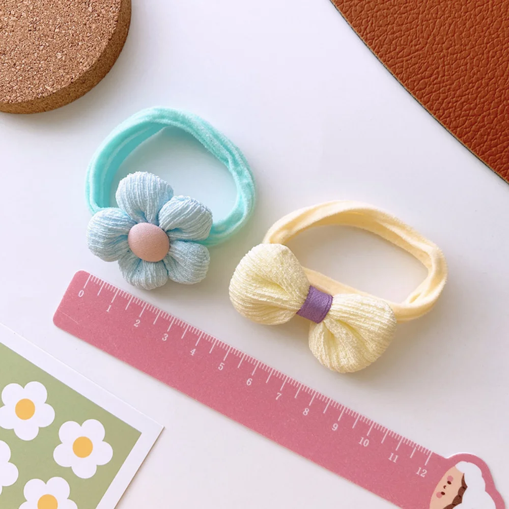 Children\'s Hair Accessories Flower Hair Ring Sweet and Cute Ponytail Hair Ring Little Girl Braided Towel Ring Hair Accessories