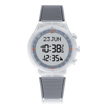 Clássico AL-SAHAR azan relógio para oração muçulmana auto qibla bússola el backlight esporte relógio hijri calendário fajr tempo alarme relógio