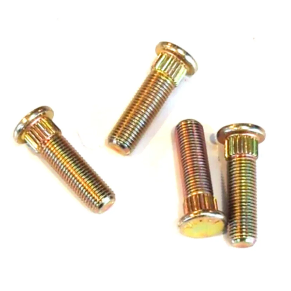 4 Pcs/ Spline Screw Wheel Hub Stud 10.9 Steel for ATV UTV Buggy Kart Quad Motorcycle Accessories