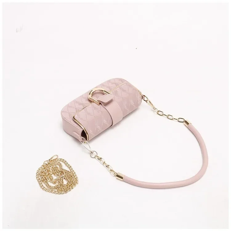 أنيقة بسيطة قوانغتشو المرأة تحت الإبط حقيبة 2025 نمط جديد واحد الكتف Crossbody الحلو حقيبة مربعة صغيرة