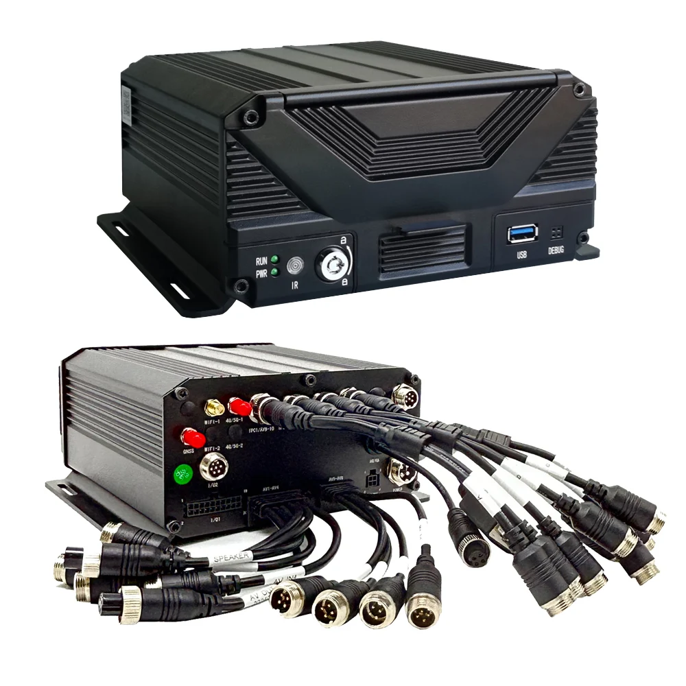 Best Selling 16-Channel MDVR Car Video Recorder 1080P Resolution 4G GPS Hard Disk Realtime Surveillance 1 Year Warranty