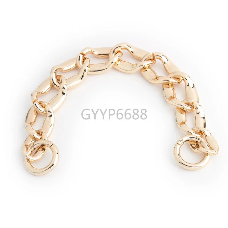 1-5 pieces 27mm width 4 colors Zinc Alloy gold chain bag strap purse hardware hand bag chain strap with hook