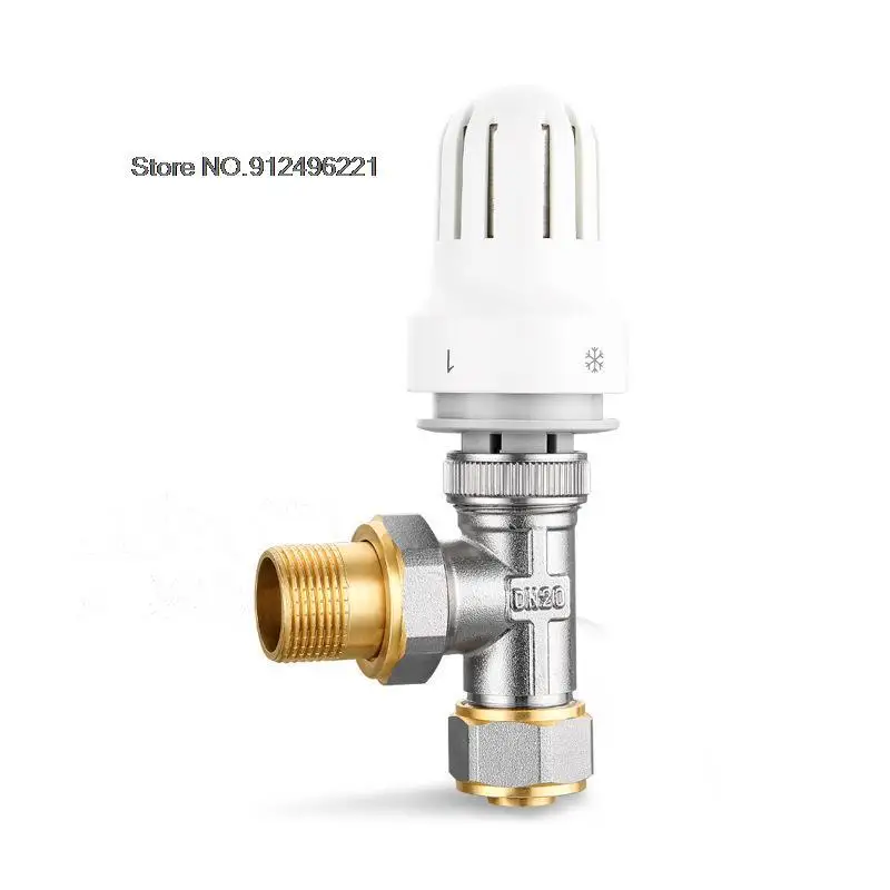 Aluminum-plastic Pipe Clamp Set Angle Type Heating Radiator Temperature Control Valve Regulator Domestic Type