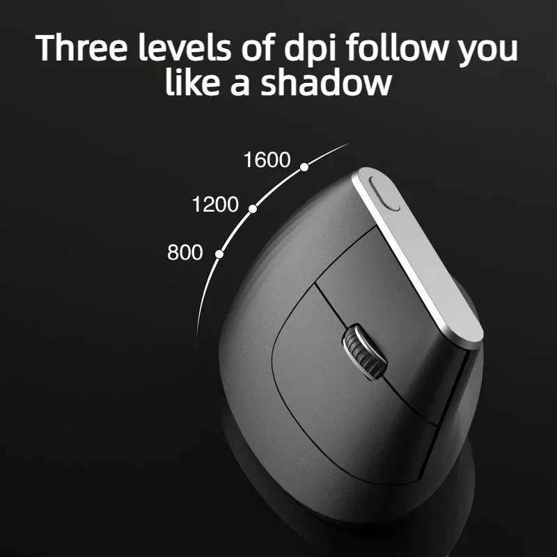 NEW Bluetooth Wireless Vertical Mouse Ergonomic Optical Mice 3 Adjustable for Laptop PC Desktop Computer
