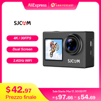 SJCAM SJ4000 Dual Screen 4K Action Camera 30M Waterproof Anti-Shake HD Sports Video Action Cameras Motorcycle Bicycle Helmet