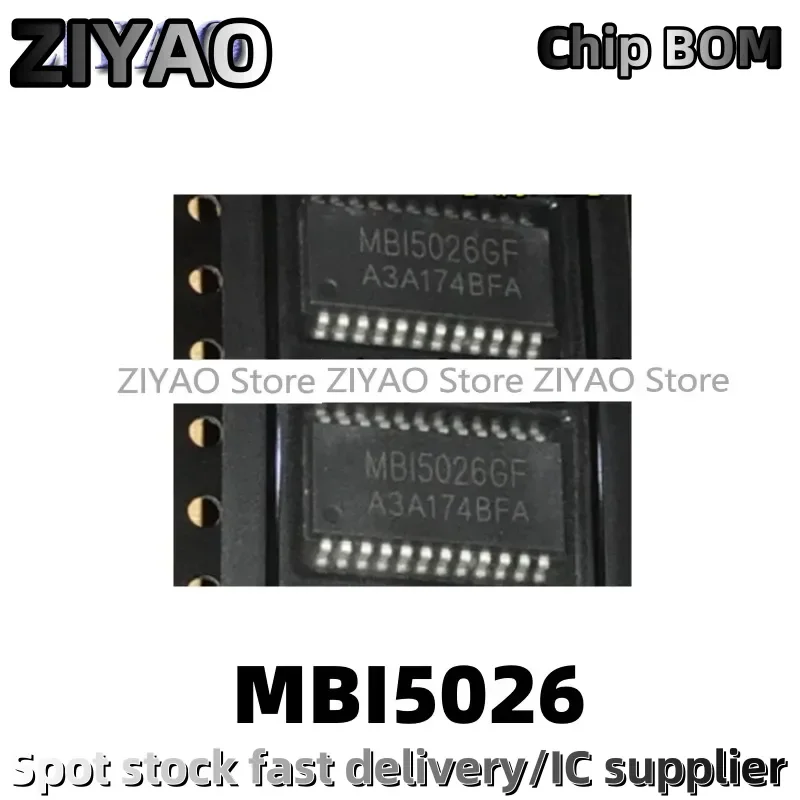 5PCS MBI5026 MBI5026GF SOP-24 LED16 bit constant current drive IC