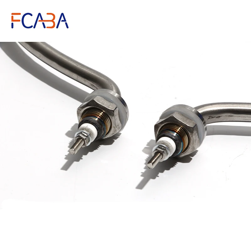 FCABA Round Ring 304 Stainless Steel Heating Tube Bucket Heating Pipe Fittings 220V  3000W