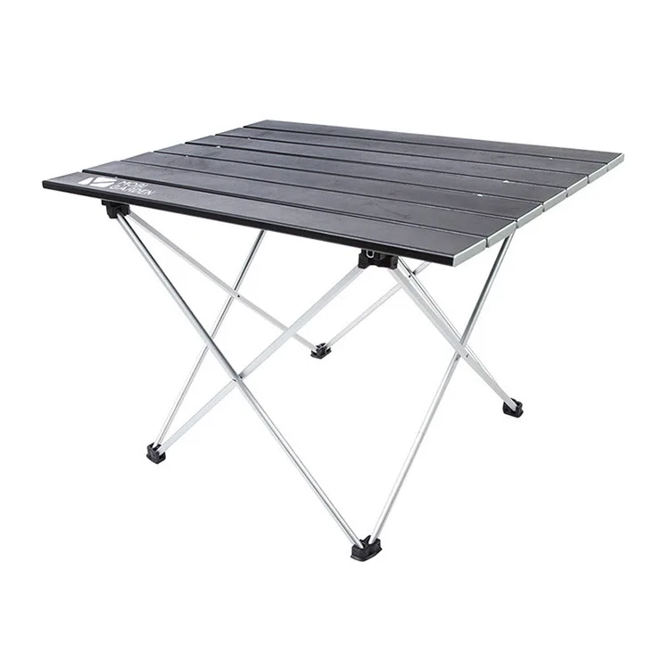 

Outdoor folding table Portable aluminum alloy ultra-light picnic table Square camping simple square table