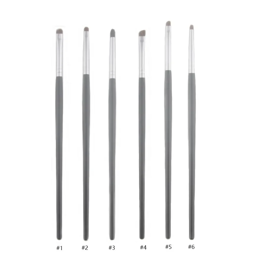1 unidad de brochas de maquillaje para sombra de ojos de precisión de pelo de poni, juego de brochas de maquillaje para manchas pequeñas, Kit profesional para ojos, brocha elegante ahumada con forma puntiaguda