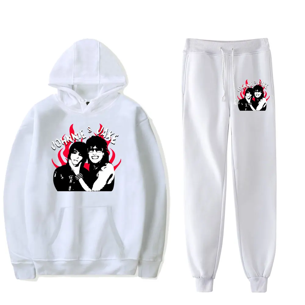 Jake Webber Jake & Johnnie Vintage 90s PULLOVER HOODIE Merch Hoodies Set Men Women Hoodies Pants Two-Piece