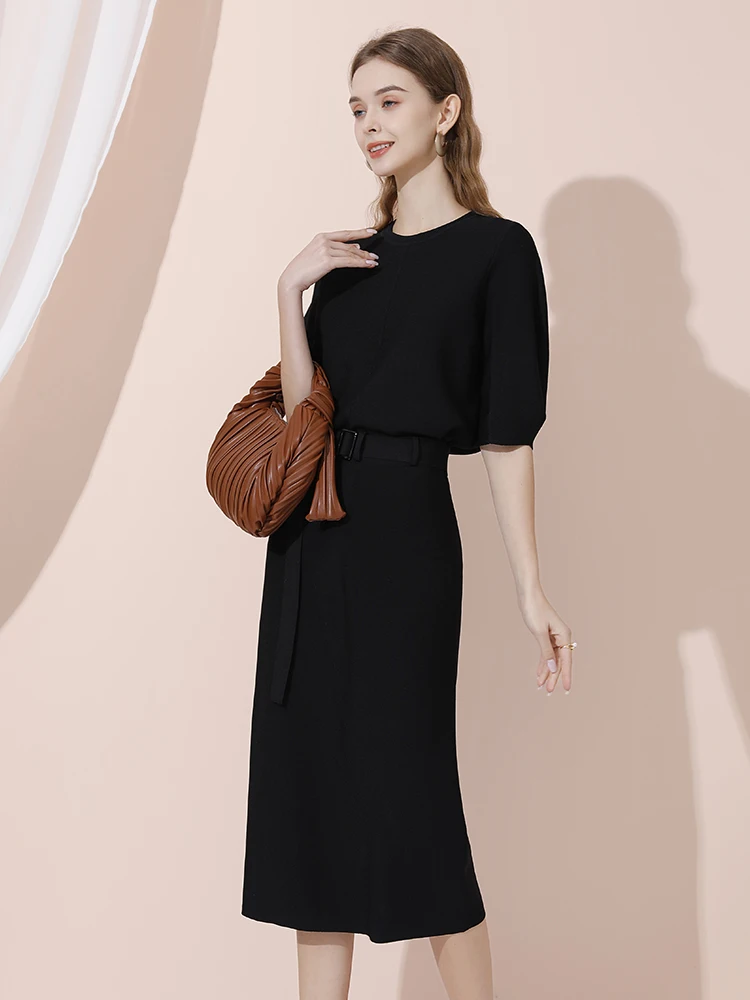 

Spring 2024 New Women's Suit Set Small Fraance Sle Top f Skirt Commute High-End Feeling Nylon Fabric Faion Set