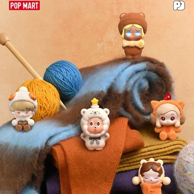 

POP MART POPBEAN Fluffy Cozy Series Mini Doll Blind Box Kawaii Mystery Figurines Ornaments for Home Desktop Decor