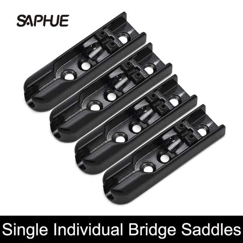 Bass Bridge for Single String Bass Bridge Individual , 4 String , 5 String , 6 String , Chrome/black