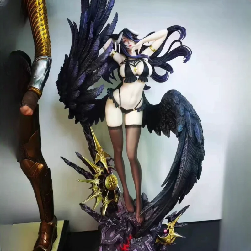 

56cm Overlord Anime Figure Albedo Sexy Bikini Gk Action Figurine Pvc Statue Model Decoration Toys Doll For Childrens Gifts