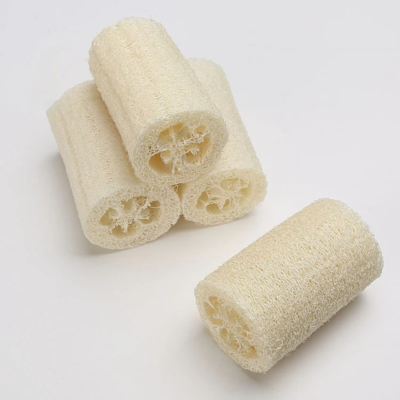 1Pcs Organic Loofahs Loofah Spa Exfoliating Scrubber Natural Luffa Body Wash Sponge Remove Dead Skin Made Soap Tool