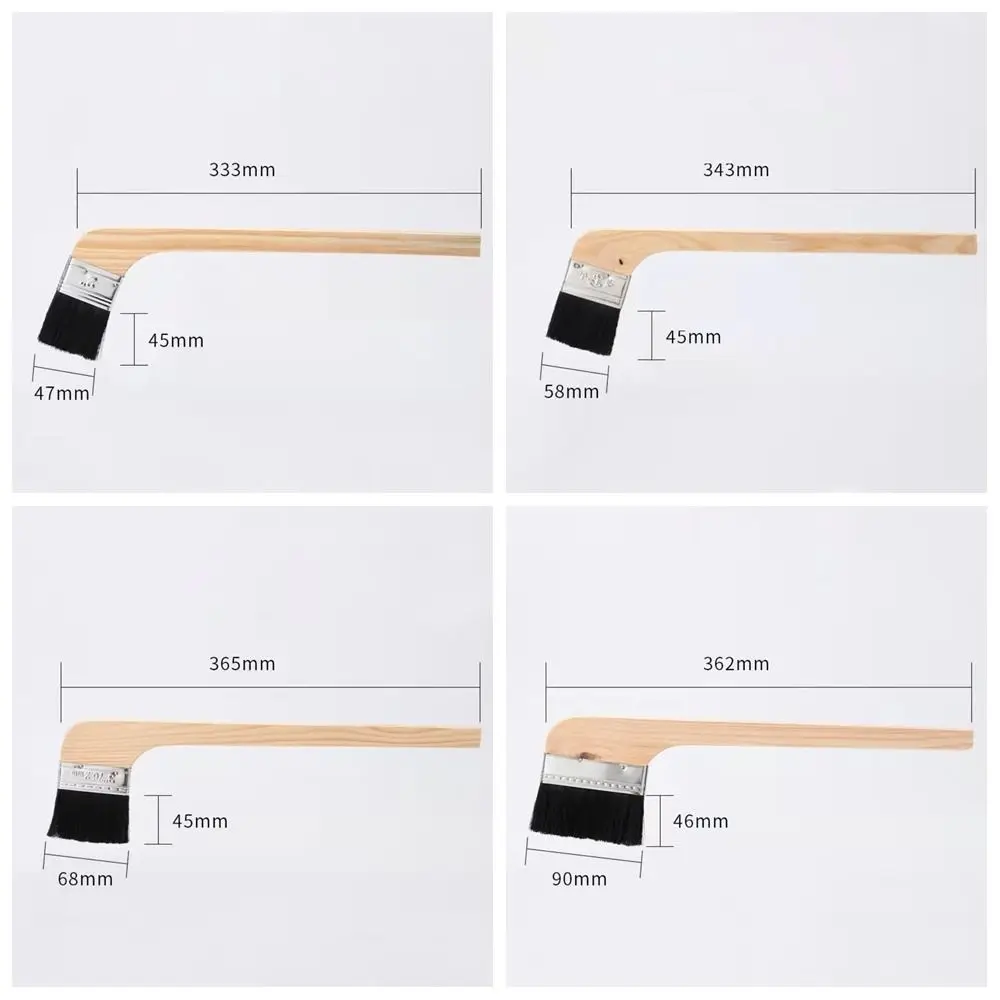 Długi uchwyt, szczotka uniwersalna z włosiem, drewniany uchwyt, szczotka do malowania ścian, szczotka z drewnianym uchwytem, narzędzie do czyszczenia.