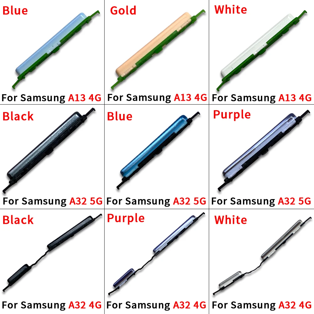 

10 шт./партия, кнопки питания для Samsung A13 4G A23