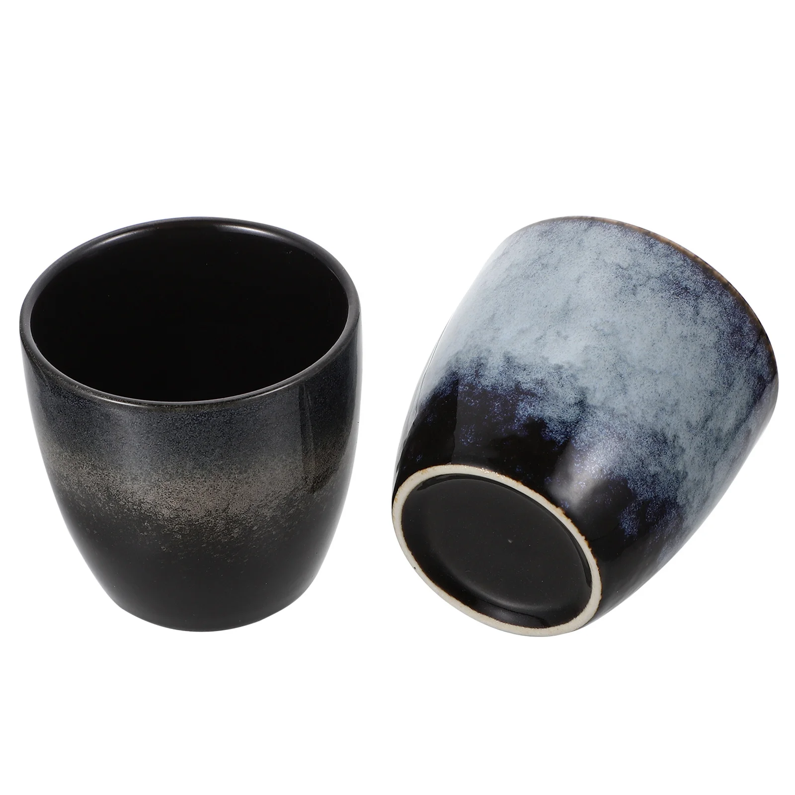 

2Pcs Delicate Ceramic Tea Cup Traditional Single Serving Cup for Daily Tea Brewing Home Kitchen Teaware Supply