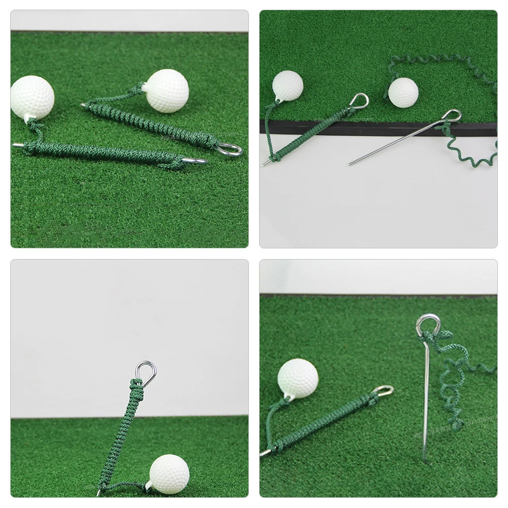 

Golf Swing Practice Accessories Durable Metal Rope Ball for Posture Correction Golf Training Equipment Swing Trainer Tools