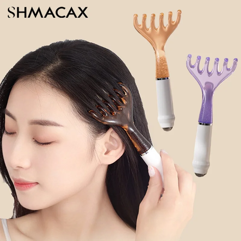 

Resin Head Caring Comb Body Meridian Massage Comb Six-Claw Gua Sha Scraping Massager Facial Gua Sha Scraping Massage Care Tool