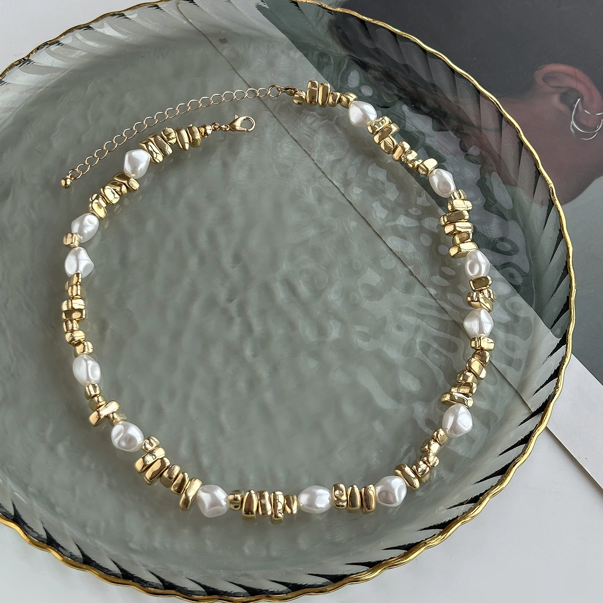 Elegancki naszyjnik choker z i – Pearl Choker Necklace Vintage recenzja i cena