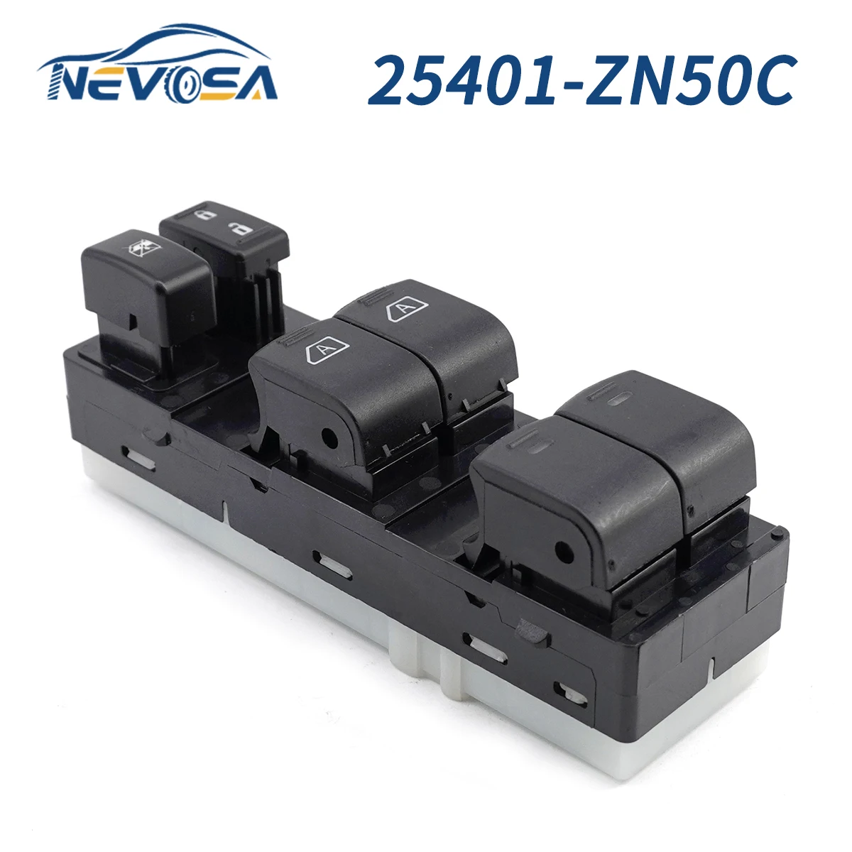 NEVOSA 25401-ZN50C LHD Front Left Side Car Power Window Control Switch For 2007-2012 Nissan Altima Infiniti EX35 EX37 25401ZN50C