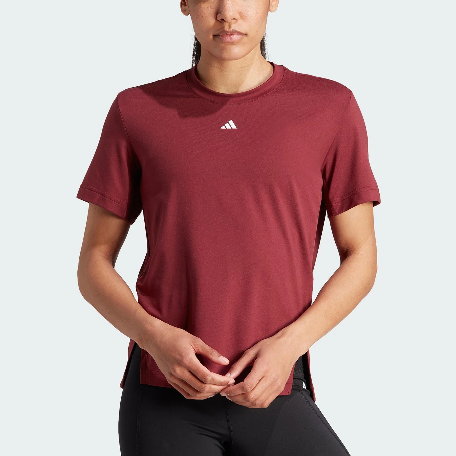 

Adidas Authentic Summer Women's Round Neck Retro Sports Training Short Sleeve T-Shirt IL1365