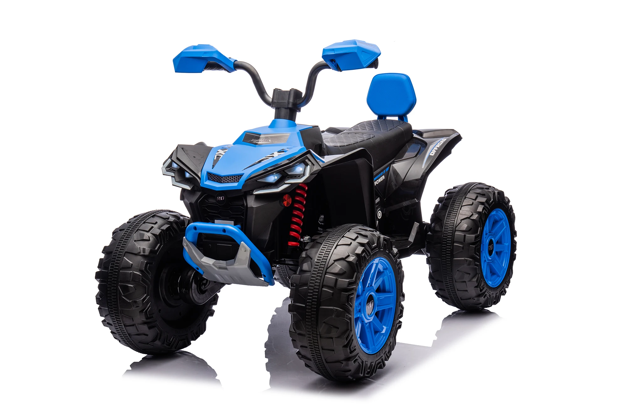 ركوب الدراجات الكهربائية للأطفال 24 فولت مع محركات مزدوجة 500 وات، ومقعدين، وصوت بلوتوث، ومكابح طوارئ، ومصابيح أمامية LED، ومشغل موسيقى #4