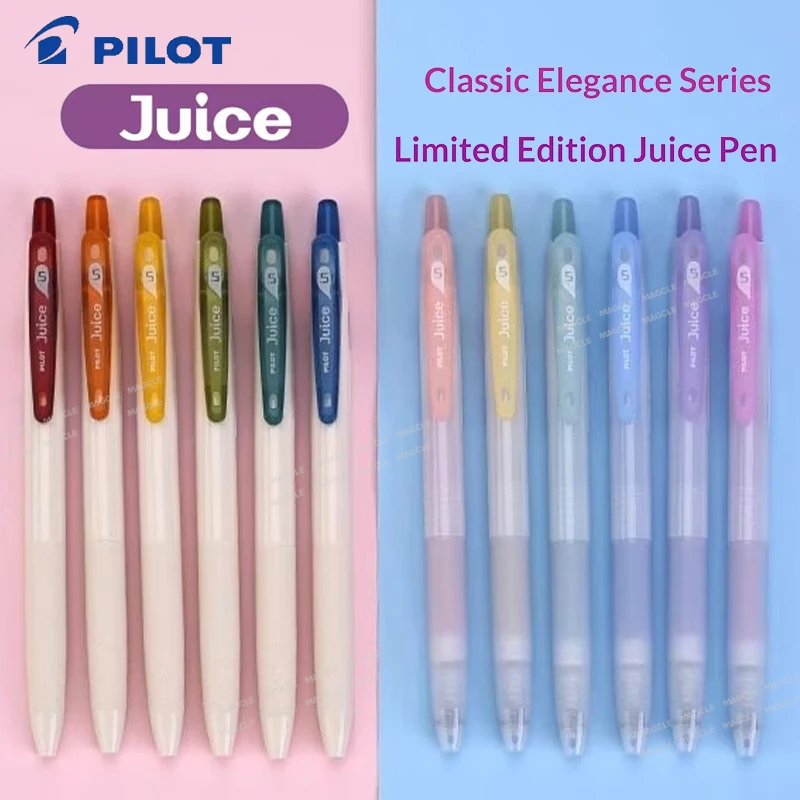 

Pilot Juice Colored Gel Pens 0.5mm Retro/Elegance Soft Grip Water-Based Pigment Ink Smooth Writing Art Note-Taking Supplies 학용품