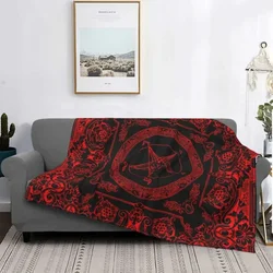 The Sabbatic Goat Baphomet Blankets Warm Flannel Satanic Occult Pentagram Throw Blanket for Bedding Couch Quilt  blanket
