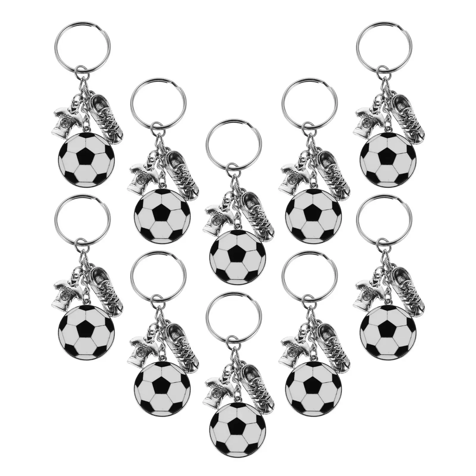 

Набор из 12 брелоков в футбольном стиле: уникальные брелоки-подвески в форме футбольных бутс для рюкзаков, сумок и кошельков, украшение в спортивном стиле