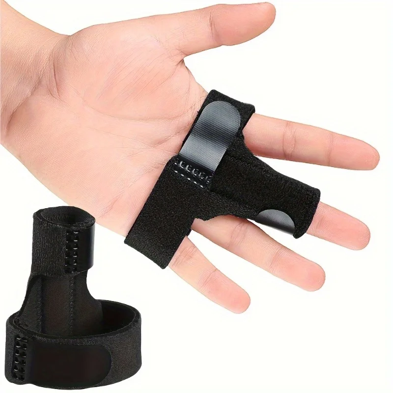 Adjustable Finger Splint, Breathable Finger Brace Fastening Tape for Fingers and Toes Thumb Index Middle Ring Little Finger - view 3