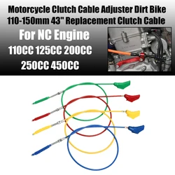 Motorcycle Clutch Cable Adjuster Dirt Bike 1100mm 1500mm 43