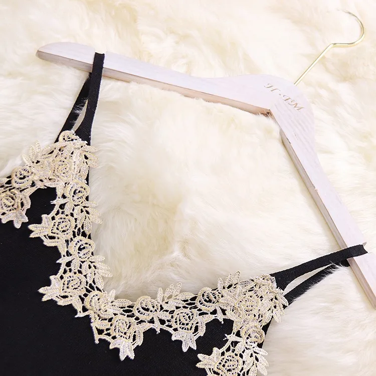 2026 Elastic Guipure Lace Panel Bodycon Cami Dress Elegant Split Spaghetti Strap Dress  Women's Clothing Short Dress