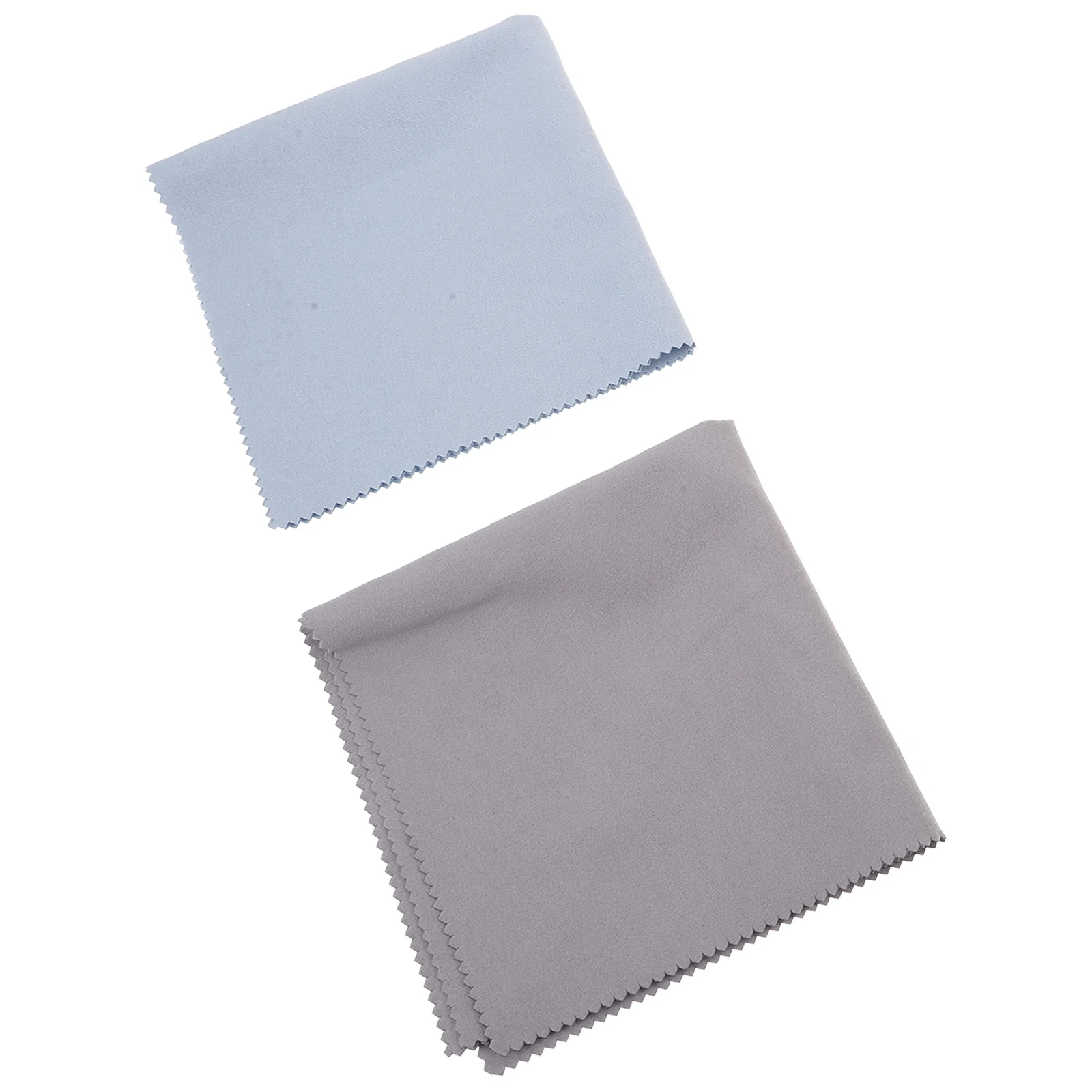 

2 Pcs Silver Polishing Microfiber Cleaning Suede Cloth Jewelry Watch Easy Remove Dust Dirt Oil Fingerprints Soft No Scratches