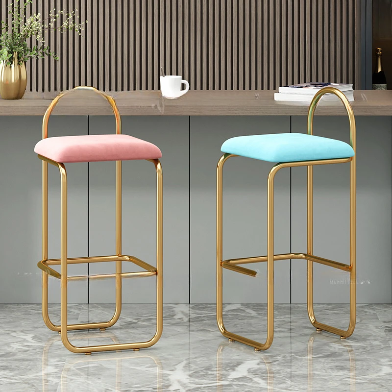 

Cafe Chair Design Bar Stools For Kitchen Backrest High Breakfast Chaise Mid-century Modern Chairs Comfortable Stool Cafeteria