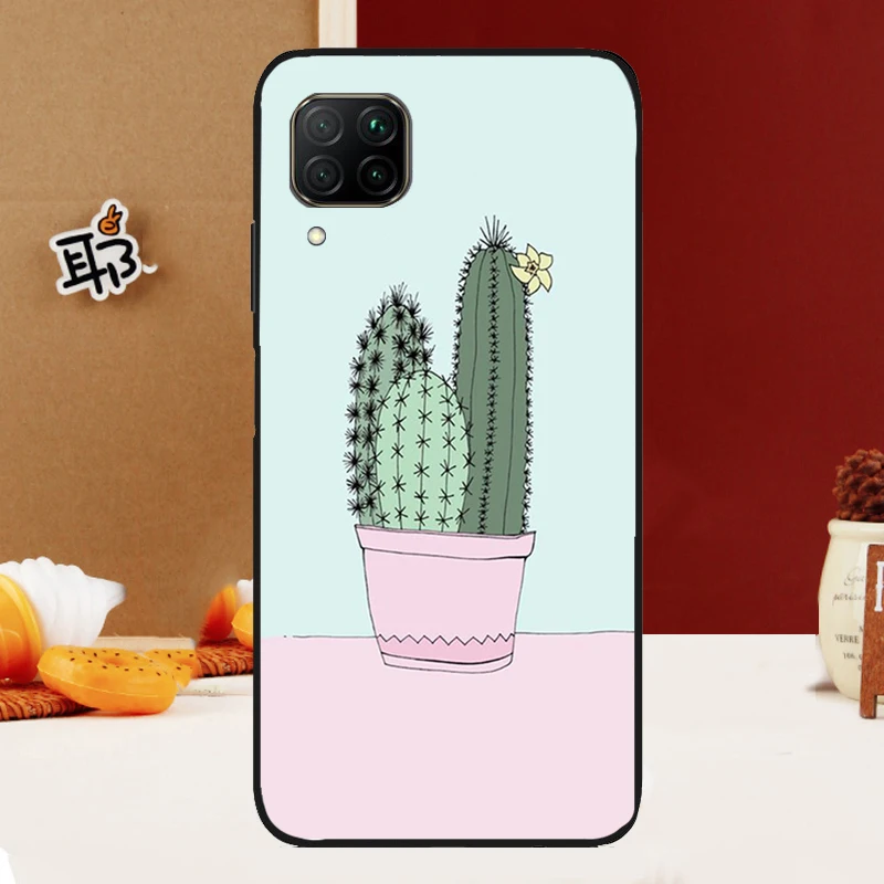 Plant Cactus For Huawei Nova Y91 Y90 Y61 Y60 Y70 5T Nova 9 10 SE 11 3i 7i 8i P20 P40 Lite P30 Pro Case