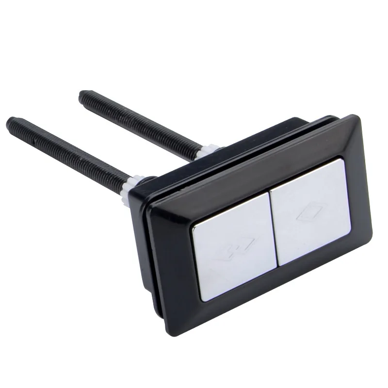 Toilet Drain Valve Dual Flush Tank Button Rectangular Toilet Water Saving Valve Drain Switch Button Bathroom Accessories