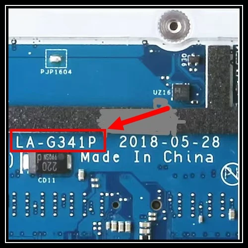 LA-G341P For Dell XPS 15 9570/Precision 5530 laptop motherboard with I5 I7 I9 E2-2176M CPU GTX1050/1050Ti P1000/P2000 V4G GPU