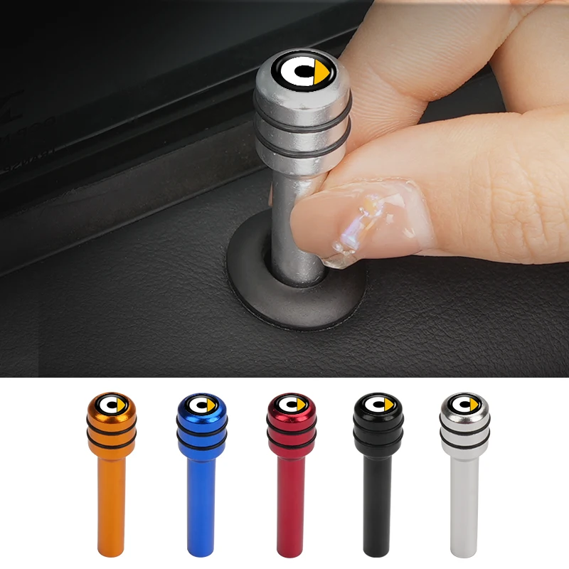 Alloy Car Door Lock Knob Door Lift Button Locking Pins Screw Knob Pin Car Accessories For Smart Fortwo 451 450 453 Crossblade
