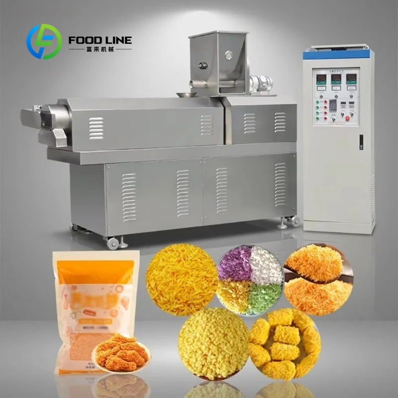 Línea de Producción Automática de Pan Rallado Panko Personalizada, con Grano Crujiente Uniforme para Rebozado de Carne Frita, para Fábricas de Alimentos