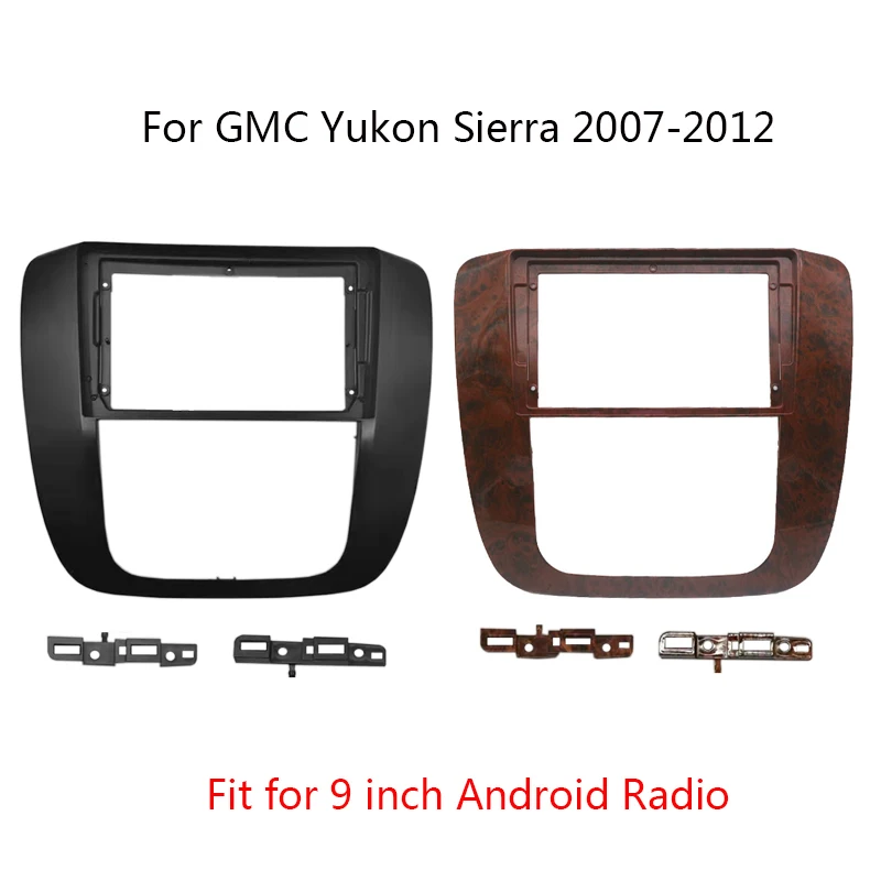 

2 Din автомобильный радиоприемник Fascia Android комплект рамок для GMC Yukon Sierra 2007-2012 держатель центральной консоли шина + кабель + CAN-шина