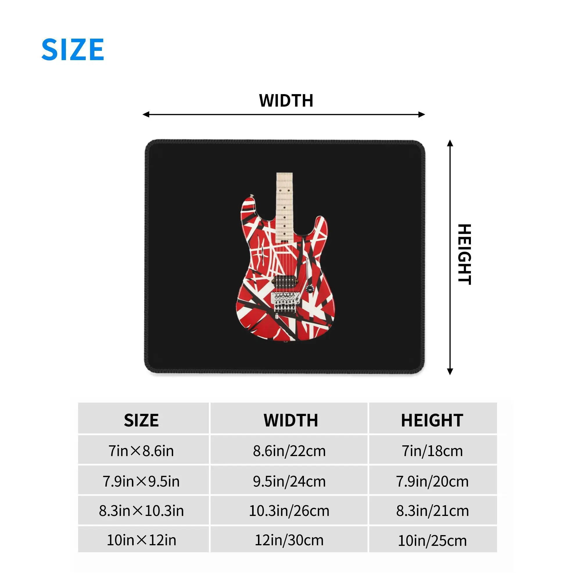 لوحة ماوس جيتار حمراء كبيرة لوحة مفاتيح الكمبيوتر ماوس حصيرة ألعاب الكمبيوتر المحمول حصيرة مكتبية ملحقات المكتب مفارش الطاولة
